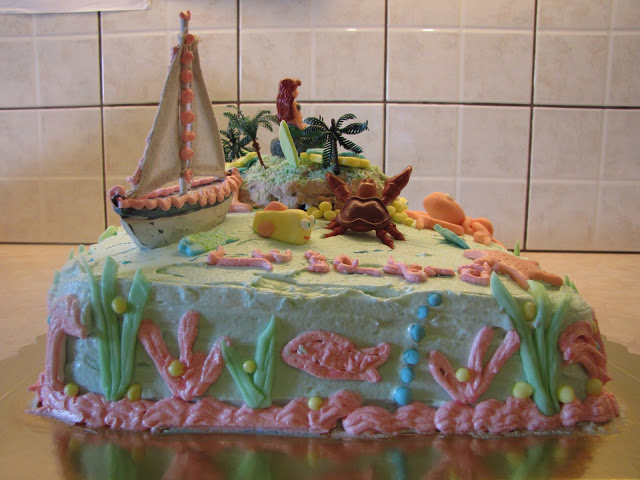 φτιάξε μια εντυπωσιακή τούρτα γενεθλίων με θέμα ο βυθός της θάλασσας