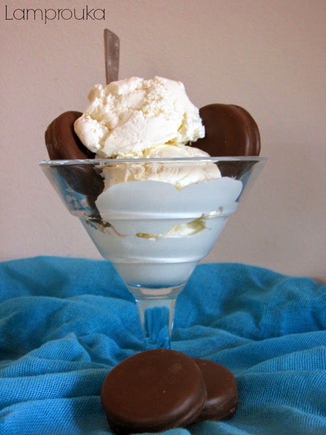 Συνταγή για παγωτό με 2 υλικά.